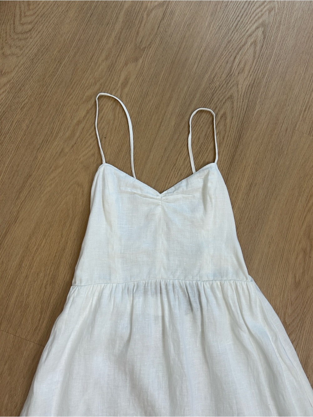Reformation 100% Linen Pepper Lace Up Back Midi Dress 6 - Picture 8 of 12